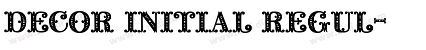 Decor Initial Regul字体转换